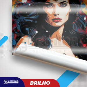 Adesivo BRILHO 010 Vinil Branco   BRILHO Sem acabamento 