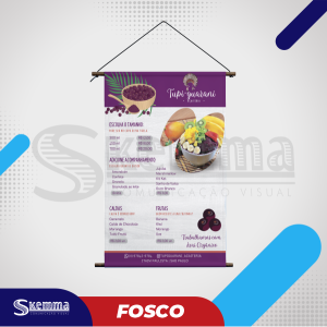 Banner FOSCO Lona 440g   FOSCO Bastão e Corda 
