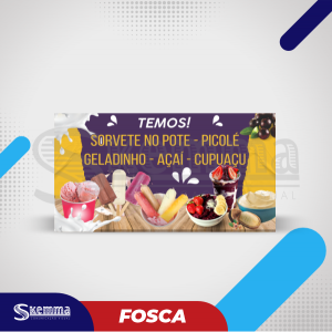 Lona FRONT FOSCA Lona 440g   Fosca Sem acabamento e sem sobra 