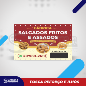 Lona Front FOSCA REFORÇO E ILHÓS Lona 440g   Fosca Reforço e ilhós a cada 25 cm 