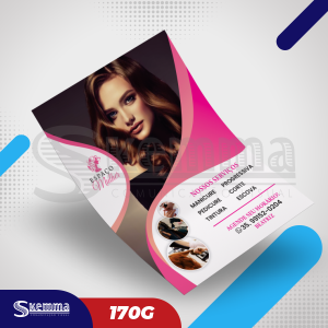 LASER A3 - COUCHÊ Frente 4x0 - 170g Couchê 170g A3 Folha 296x433mm Área de imp. 283x420mm  4x0 - FRENTE - Cor CMYK Sem refile 