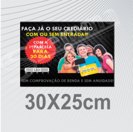 Placa PS PVC 30X25cm    