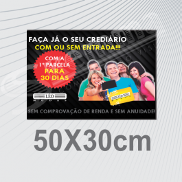 Placa PS PVC 50X30cm    